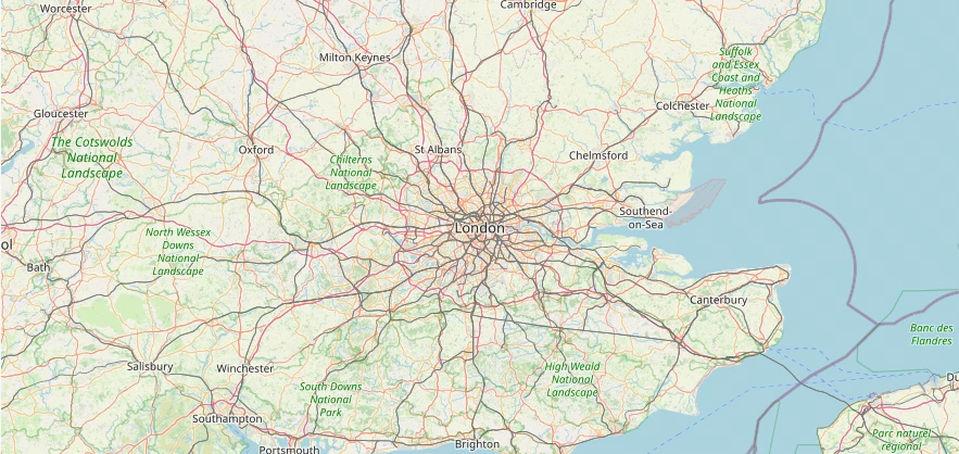 Map of the Chelmsford and Romford area we cover